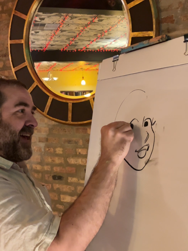 Greg Petre Drawing Santos Sister Chalktalk